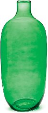 19 Inch Green Glass Vase - Bryson
