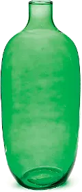 19 Inch Green Glass Vase - Bryson