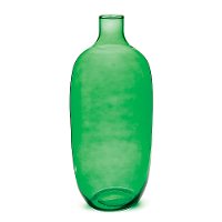 19 Inch Green Glass Vase - Bryson