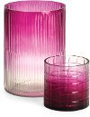 4 Inch Pink Ombre Glass Votive Hurricane - Aurora