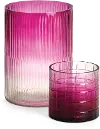 4 Inch Pink Ombre Glass Votive Hurricane - Aurora