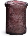 7 Inch Recycled Glass Garnet Cylinder Vase