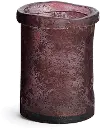 Clearance 7 Inch Recycled Glass Garnet Cylinder Vase