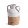 5 Inch Two Tone Decorative Ceramic Bottle Vase
