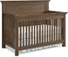 Clearance Rustic Weathered Brown Crib - Lucca