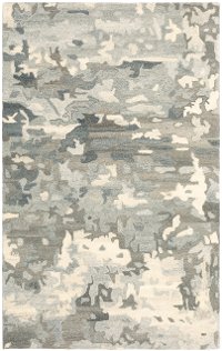 5 x 8 Medium Beige and Gray Area Rug - Anastasia