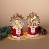 Assorted Lighted Spinning Water Globe with Holiday Scene