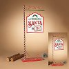 Red, White and Green Metal Santa Is In/Out Street Sign