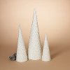 12 Inch Faux Pearl Holiday Cone Decoration