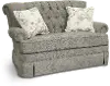 Fernwood Traditional Gray Glider Settee with 2 Throw Pillows