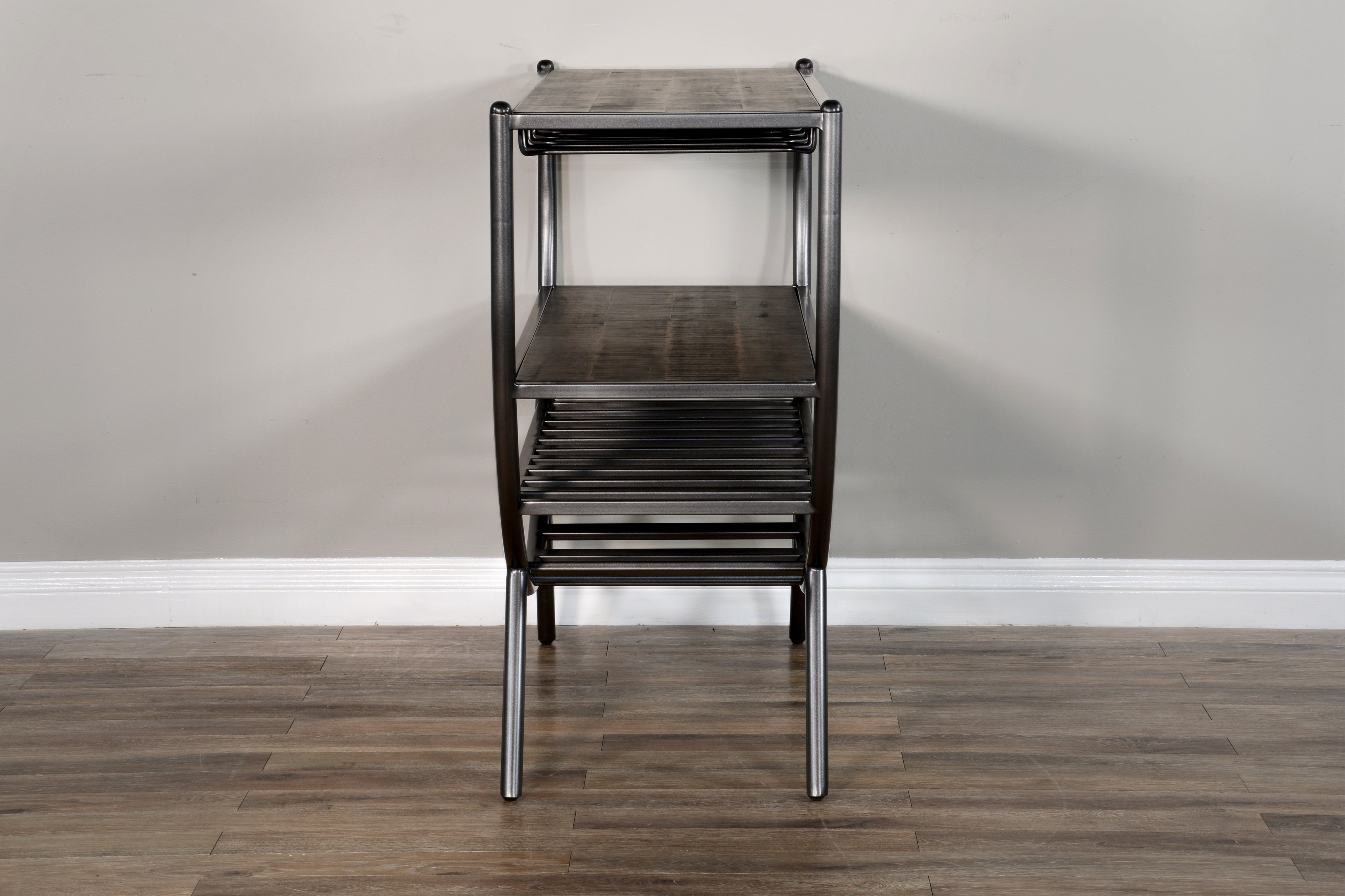 Homestead Wood and Metal Wine Rack and Server-2