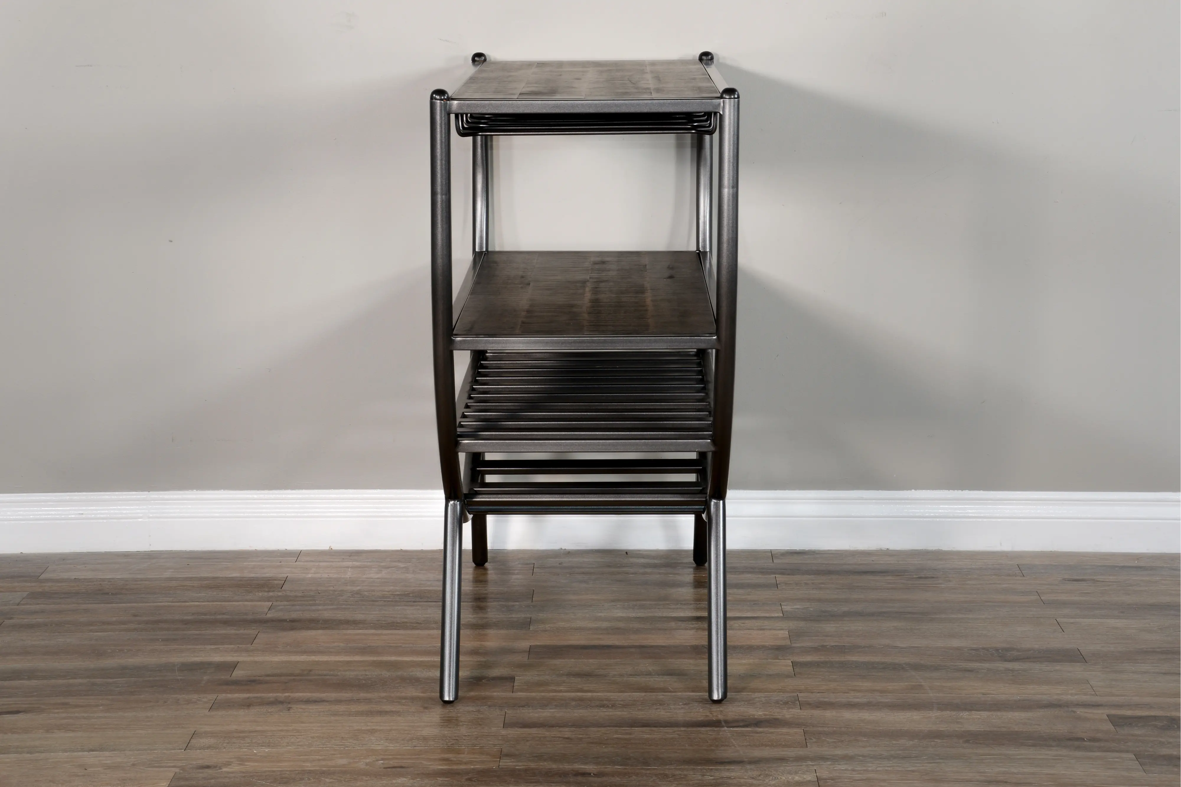 Homestead Wood and Metal Wine Rack and Server-2