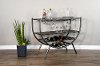 Wood and Metal Wine Rack and Server - Homestead