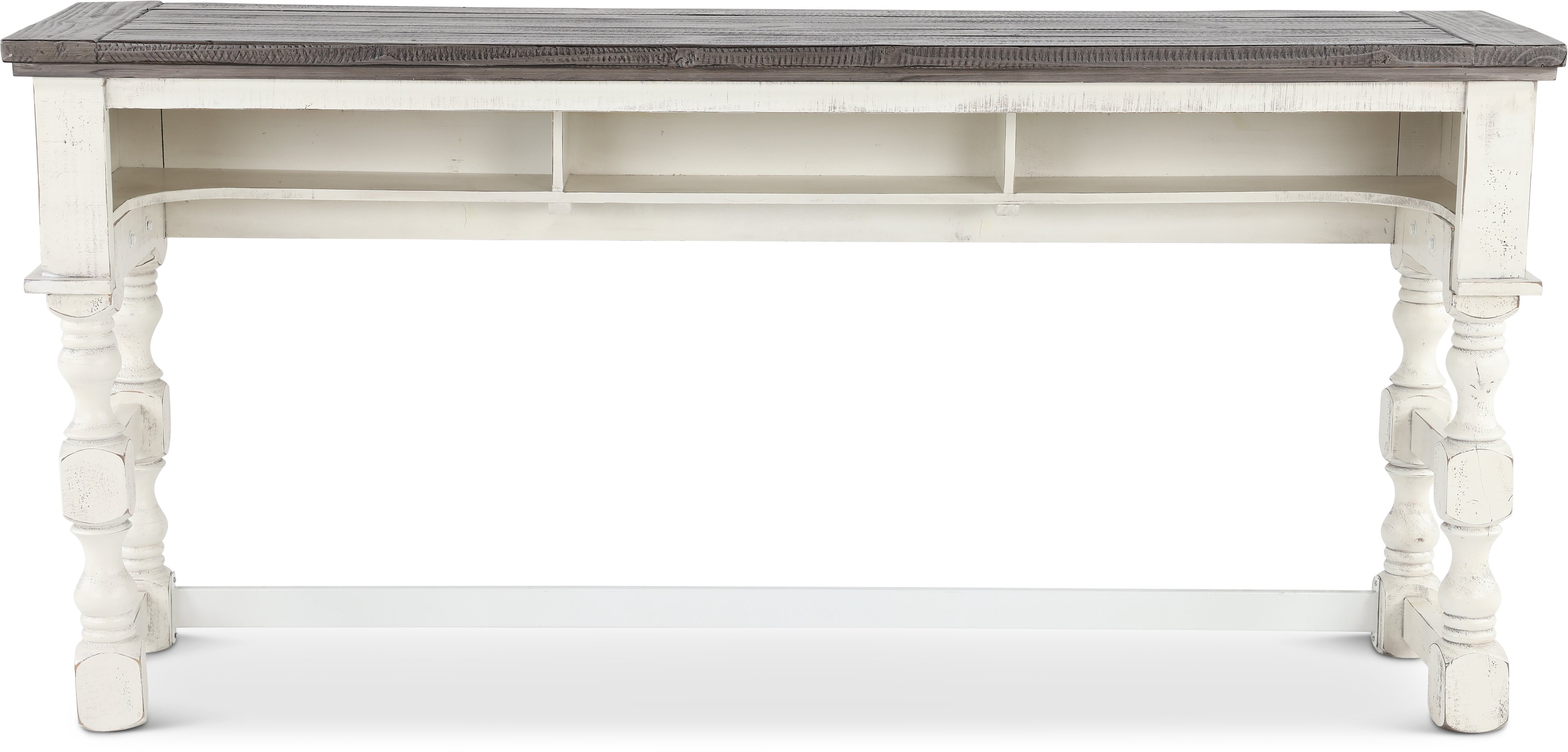 Stone White Country Console Table-3