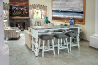 White Country Sofa Table - Stone-2