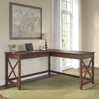 Bing Cherry L-Shaped Desk - Key West