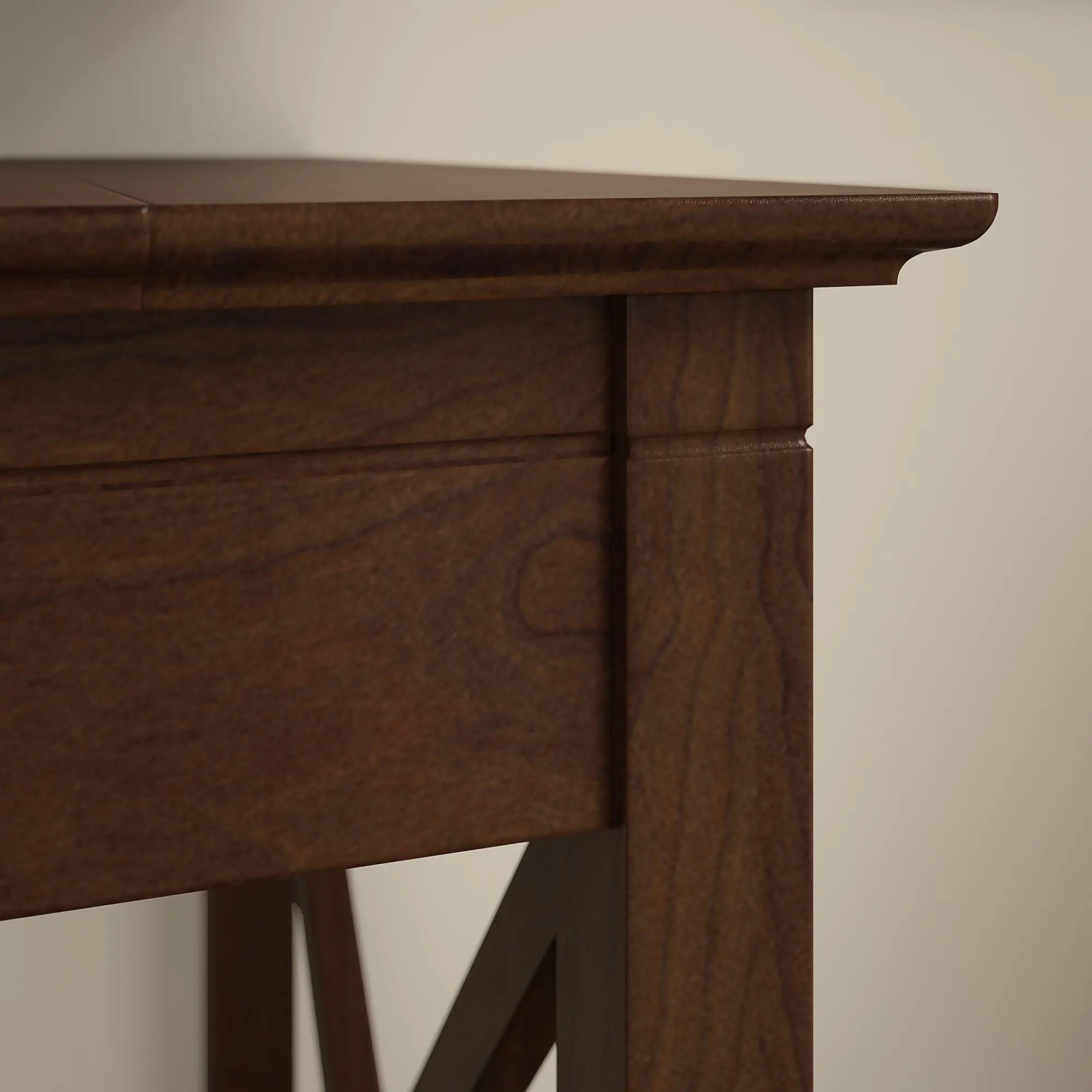 KWD160BC-03 Bing Cherry L-Shaped Desk - Key West-2