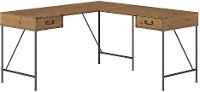Golden Pine L-Shaped Desk - Ironworks-5