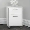 KWF116WT-03 Key West White 2 Drawer Mobile Pedestal - Bush Furniture