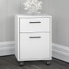 White 2 Drawer Mobile Pedestal - Key West