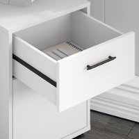 White 2 Drawer Mobile Pedestal - Key West-4