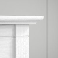 White L-Shaped Desk - Key West-6