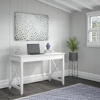 KWD148WT-03 White 48 Writing Desk - Key West