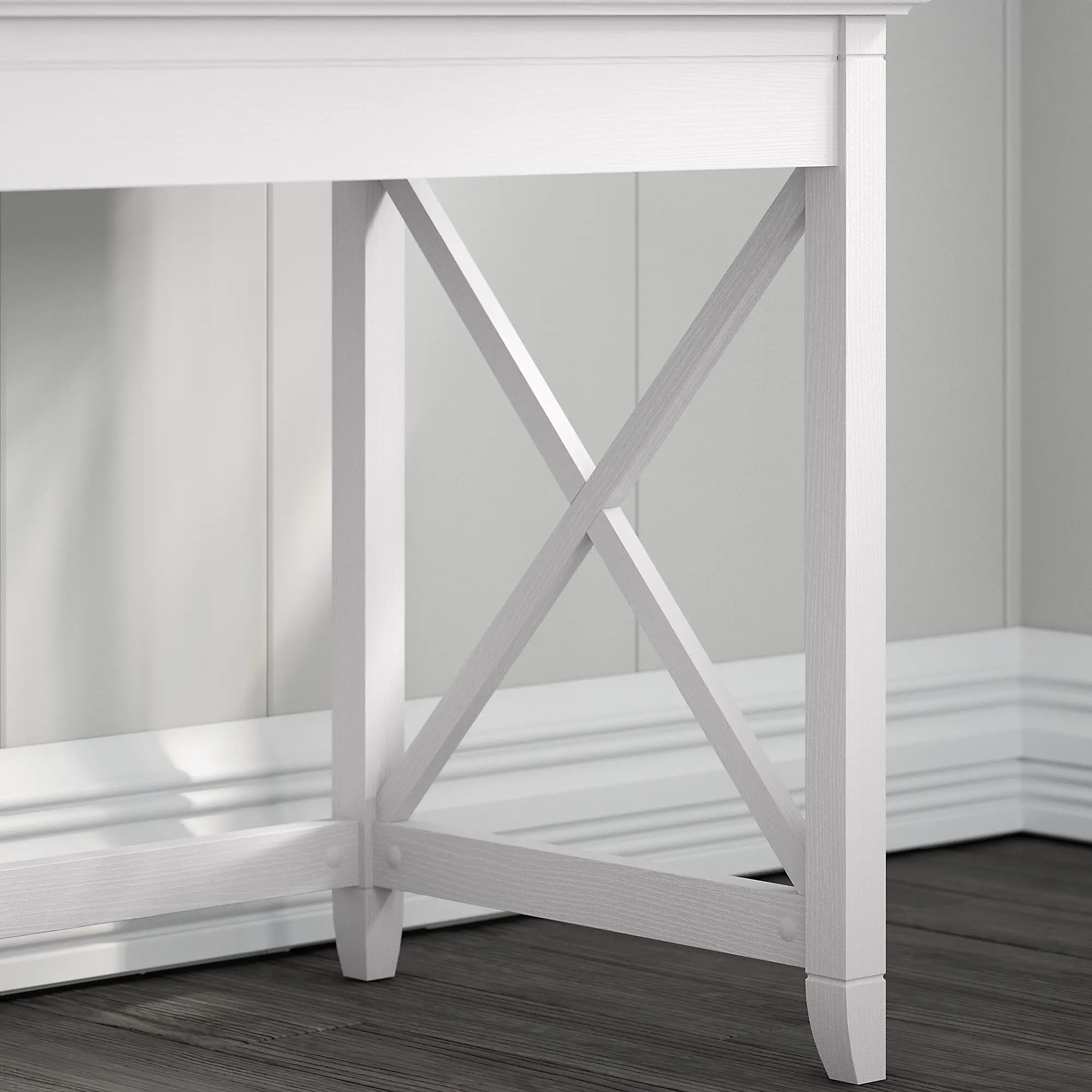 KWD148WT-03 White 48 Writing Desk - Key West-3