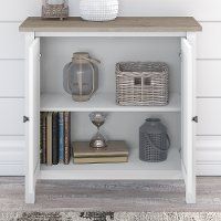 White 2-Door Low Storage - Mayfield-2
