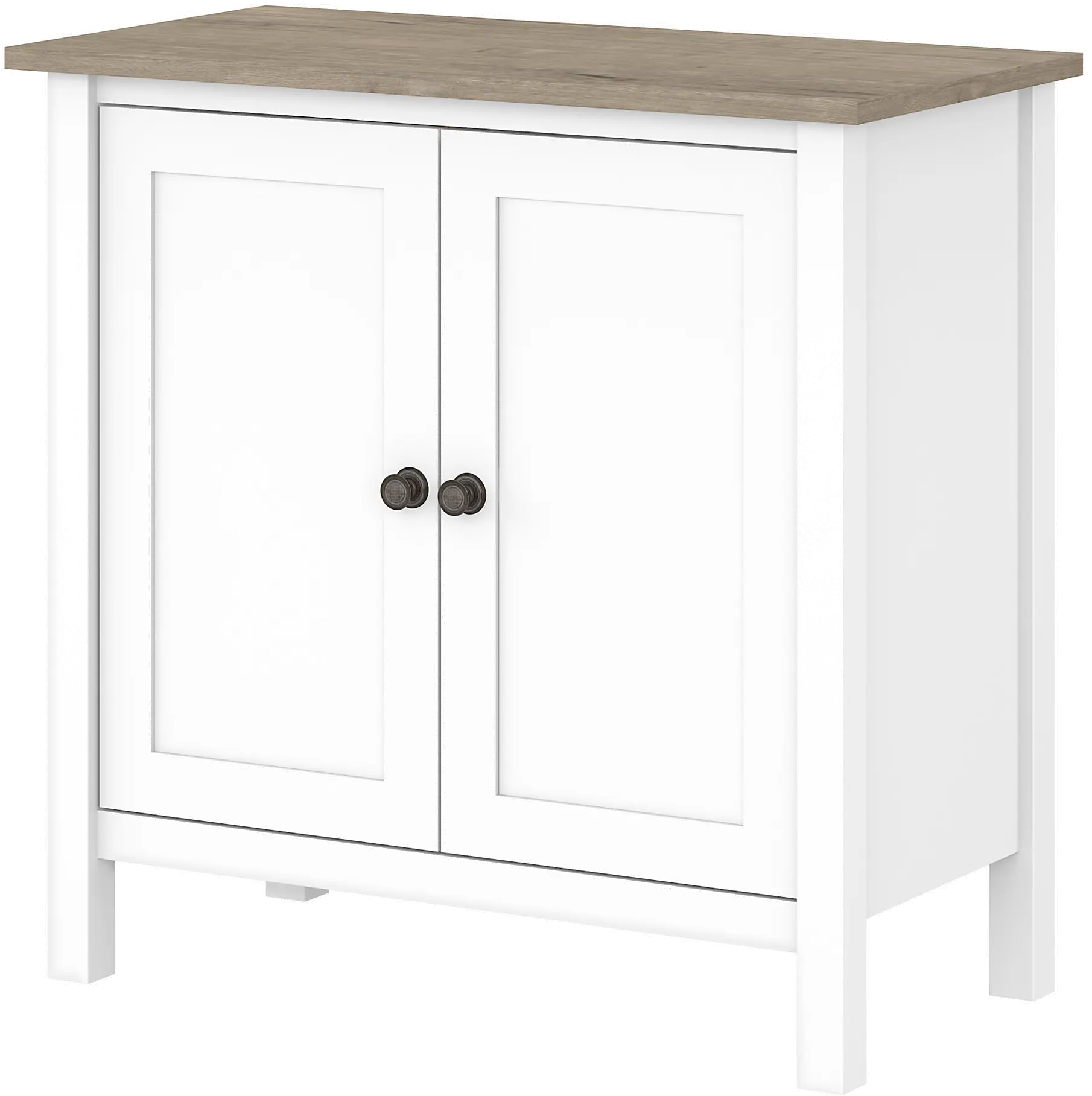 MAS131GW2-03 White 2-Door Low Storage - Mayfield-3