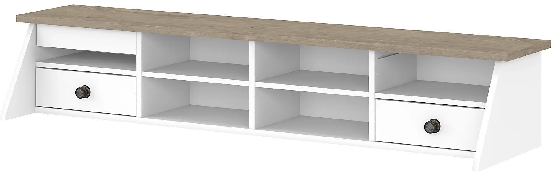 MAH154GW2-03 White and Gray Desktop Organizer - Mayfield-2
