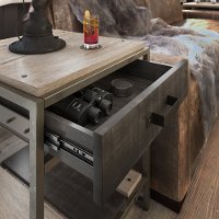 Rustic Gray End Table - Refinery-3