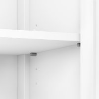 White 2-Door Low Storage - Broadview-4