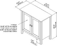 White 2-Door Low Storage - Broadview-6