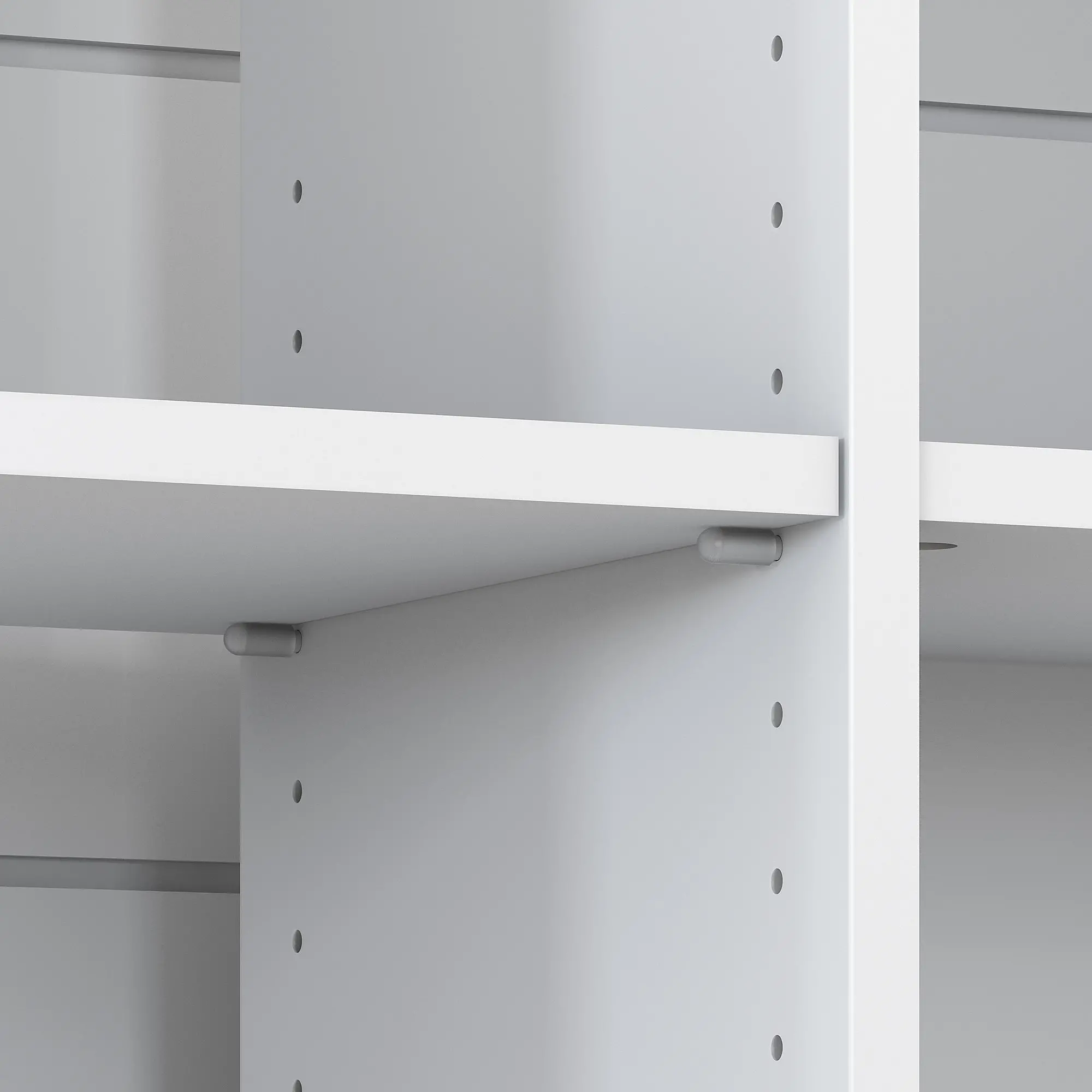 MAB145GW2-03 White and Gray 6-Cube Bookcase - Mayfield-3