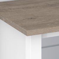 White and Gray 6-Cube Bookcase - Mayfield-4