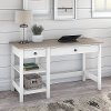 Gray Open Storage Desk - Mayfield