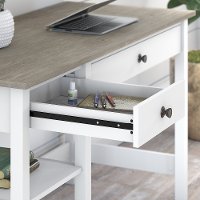 Gray Open Storage Desk - Mayfield-2