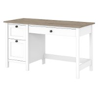 Gray Single Pedestal Desk - Mayfield-2