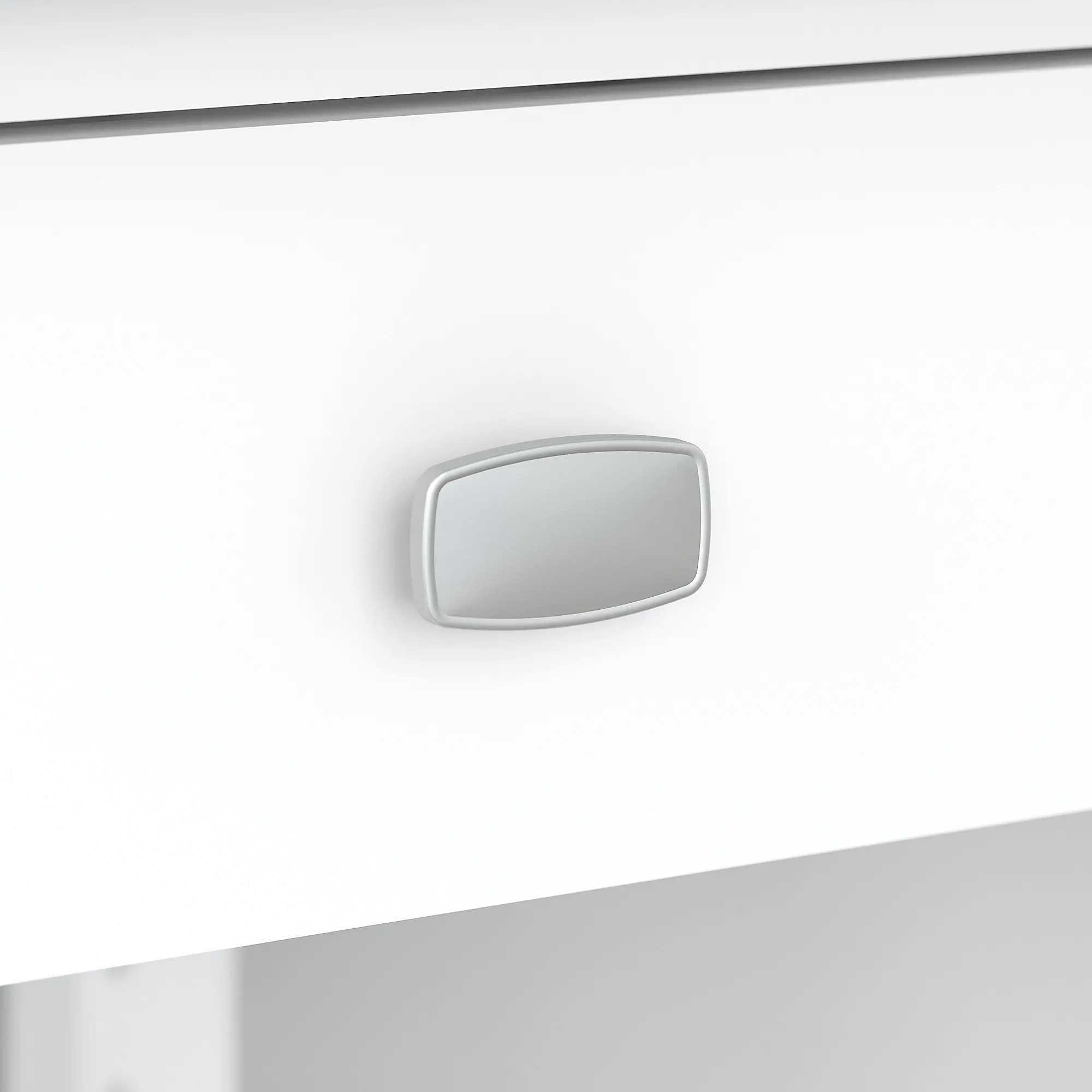 BDD260WH-03 Pure White Single Pedestal L-Desk - Broadview-3