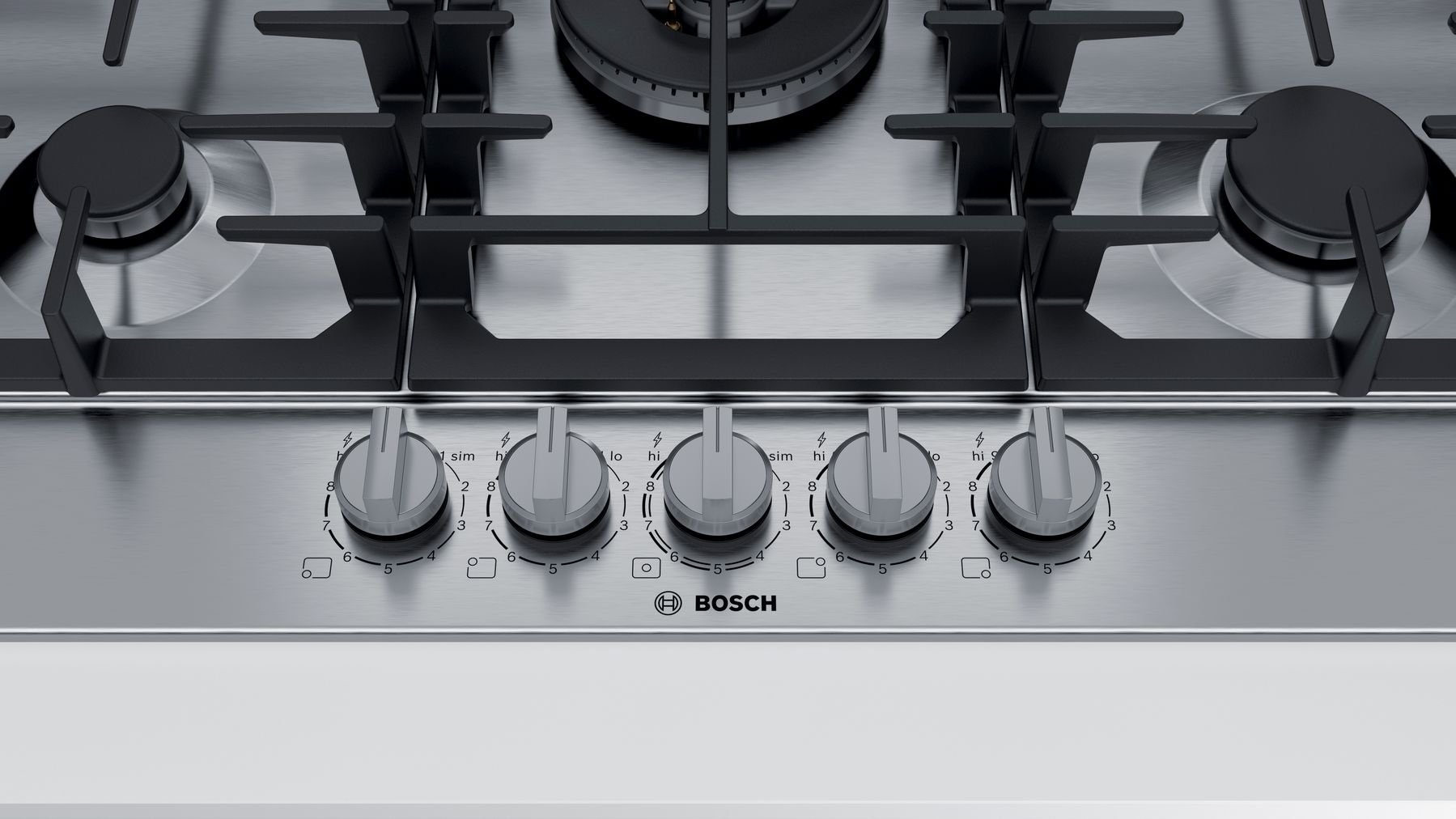 NGM8657UC Bosch 800 Series 36 Inch Gas Cooktop with FlameSelect - Stainless Steel-4