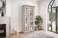 Gray Two Tone Tall Display Cabinet - Florence-2