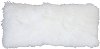 White Mongolian Lamb Fur Throw Pillow