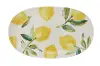 15 Inch Lemon Patterned Stoneware Platter