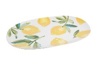 15 Inch Lemon Patterned Stoneware Platter-4