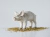 Resin Cream Colored Pig Sculpture