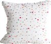 Cotton Throw Pillow with Multi Color French Knots