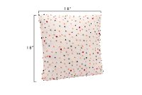 Cotton Throw Pillow with Multi Color French Knots-2