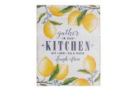 Gather in our Kitchen Yellow Lemon Wood Wall Decor-5