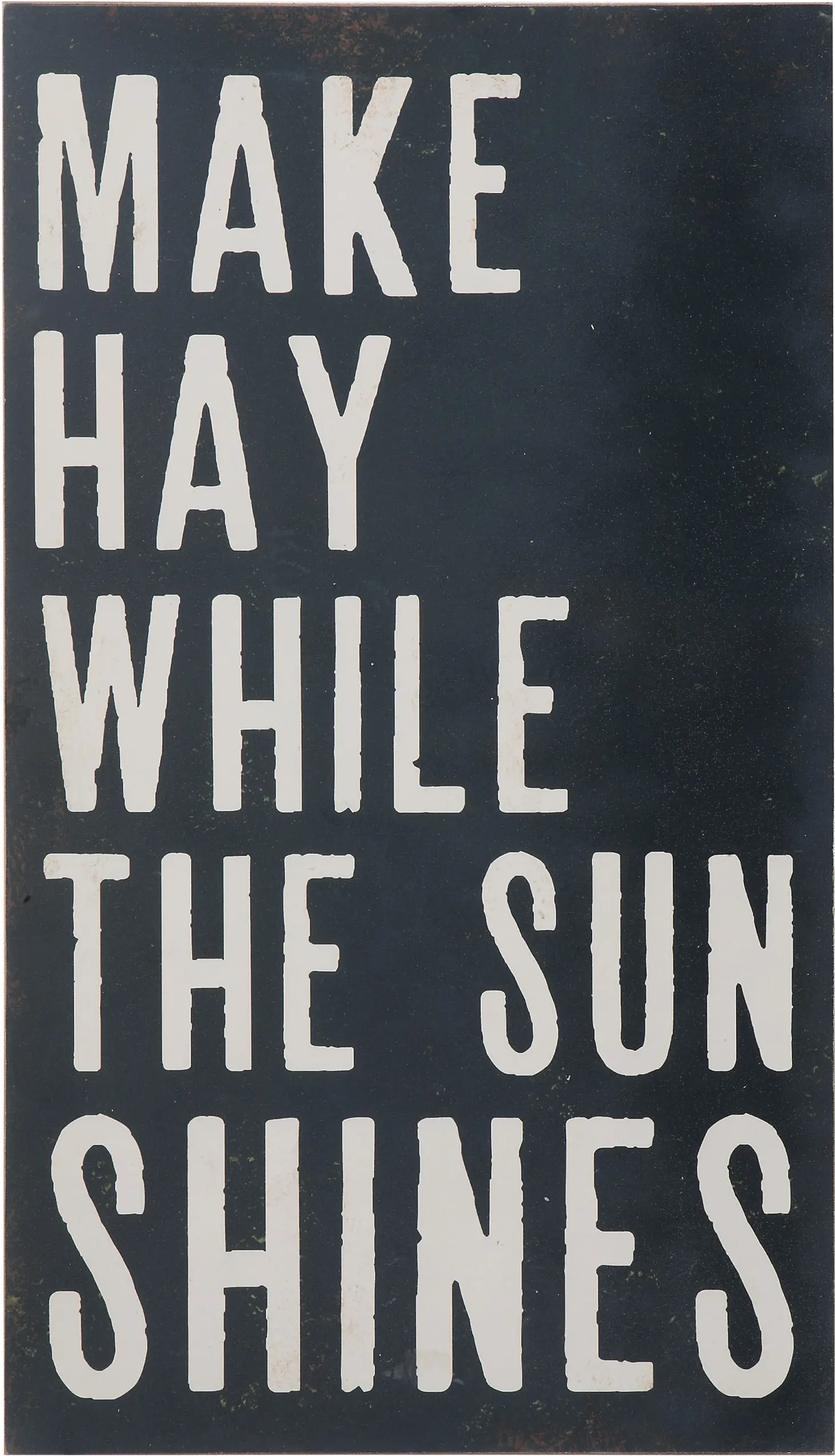 Make Hay While the Sun Shines Black Wall Sign-1
